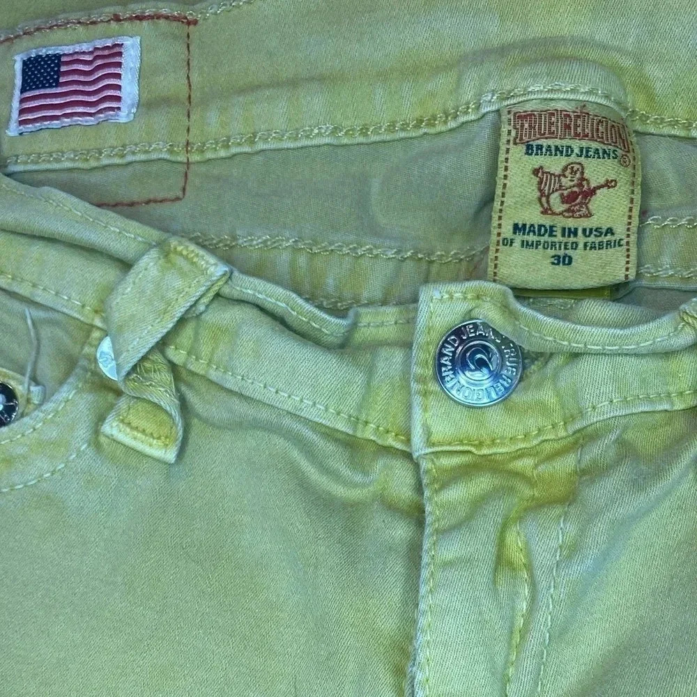 True Religion skinny jeans yellow - Picture 5 of 6